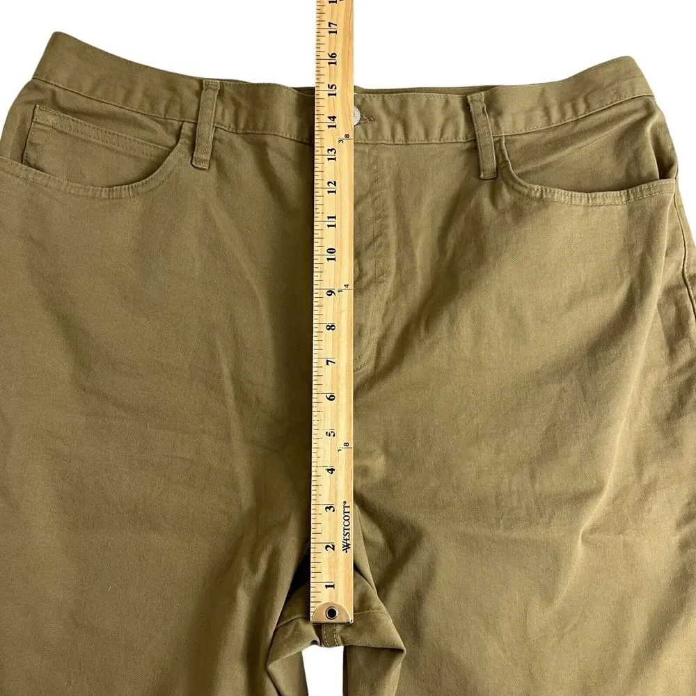 Frame Womens 33 Brown Ultra High Rise‎ Barrell Khaki Pants